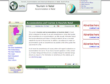 Tablet Screenshot of natal-accommodation.co.za